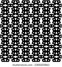 Patrón geométrico sin soldadura.  Patrón blanco y negro para página web, texturas, tarjeta, afiche, tela, textil.