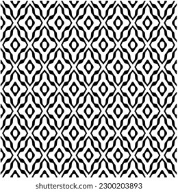 Geometric seamless pattern .  Black and white pattern for web page, textures, card, poster, fabric, textile.