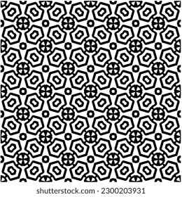 Patrón geométrico sin soldadura.  Patrón blanco y negro para página web, texturas, tarjeta, afiche, tela, textil.