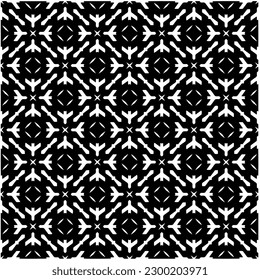 Geometric seamless pattern .  Black and white pattern for web page, textures, card, poster, fabric, textile.