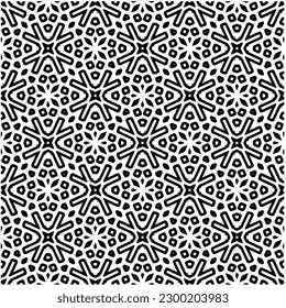 Geometric seamless pattern .  Black and white pattern for web page, textures, card, poster, fabric, textile.