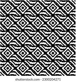 Geometric seamless pattern .  Black and white pattern for web page, textures, card, poster, fabric, textile.