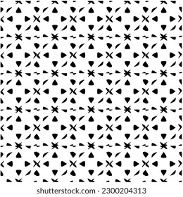 Patrón geométrico sin soldadura.  Patrón blanco y negro para página web, texturas, tarjeta, afiche, tela, textil.