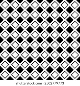 Geometrisches nahtloses Muster. Schwarzweiß,
 Stoff, Fliese, Teppich, Papiermuster, Vektor,
Hintergrundgrafik