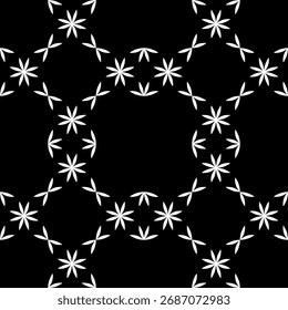 Plano de fundo preto e branco com padrão geométrico contínuo