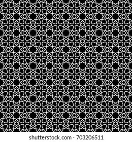 Geometric seamless pattern. Black and white design for wallpapers and textile. Vector illustration