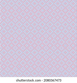 Geometric seamless pattern of blue and pink squares