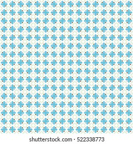 Geometric seamless pattern - blue square tile
