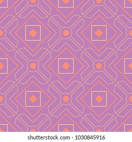 Geometric seamless pattern. Bright colored violet background for wallpapers, textile and fabrics