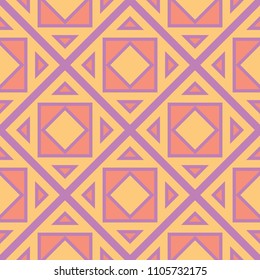 Geometric seamless pattern. Bright colored violet background for wallpapers, textile and fabrics