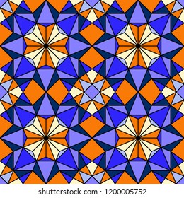 Geometric seamless pattern, bright ornament, vector illustration.