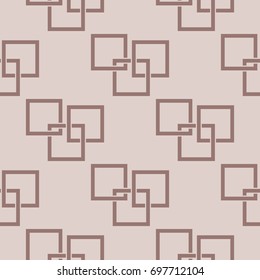 Geometric seamless pattern. Brown background for wallpapers and fabrics. Vector illustration