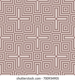 Geometric seamless pattern. Brown background for wallpapers and fabrics. Vector illustration