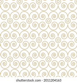 Geometric seamless pattern in brown color on a white background. Modern vector illustrations for wallpaper, flyers, covers, banners, minimalistic ornament, backgrounds.

