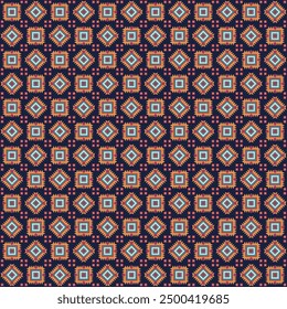 Geometric Seamless Pattern built from multiple shapes including square, circles and triangle for gift wrap, textile, books, cards, papers, craft supplies