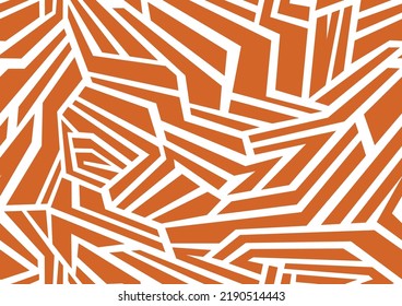 Geometric seamless pattern camo texture. Abstract modern endless chaotic ornament for fabric and fashion print. Vector background.