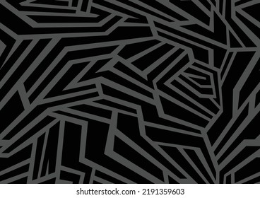Geometric seamless pattern camo texture. Abstract modern endless chaotic ornament for fabric and fashion print. Vector background.