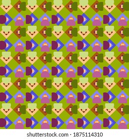 Geometric seamless pattern can be used for fabric, wallpaper,  clothe, wrapping paper, web design, cover and more. 