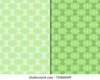 Geometric seamless pattern. Chain, lace