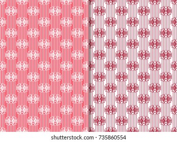 Geometric seamless pattern. Chain, lace