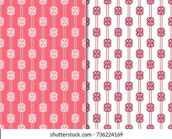 Geometric seamless pattern. Chain, lace