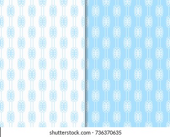 Geometric seamless pattern. Chain, lace