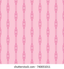 Geometric seamless pattern. Chain, lace