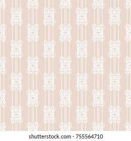 Geometric seamless pattern. Chain, lace