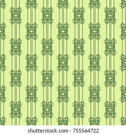 Geometric seamless pattern. Chain, lace