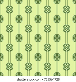Geometric seamless pattern. Chain, lace