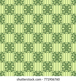 Geometric seamless pattern. Chain, lace