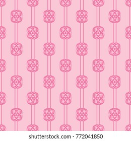 Geometric seamless pattern. Chain, lace