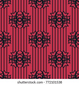 Geometric seamless pattern. Chain, lace
