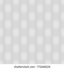Geometric seamless pattern. Chain, lace