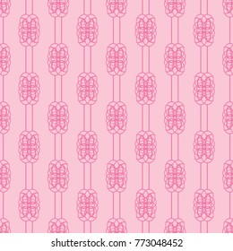 Geometric seamless pattern. Chain, lace