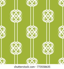 Geometric seamless pattern. Chain, lace