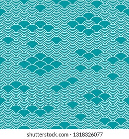 Geometric seamless pattern in chinese style.