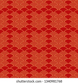 Geometric seamless pattern in chinese style.