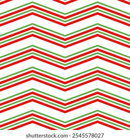 Geometric seamless pattern with Christmas colors. Vector illustration.
