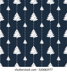 Geometric seamless pattern. Christmas for winter holidays design. Modern Christmas pattern.