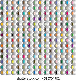 Geometric seamless pattern - Circle wave