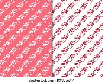 Geometric seamless pattern. Circles