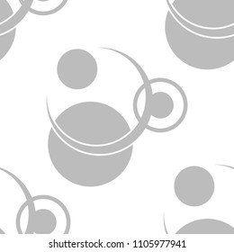 Geometric seamless pattern. Circles