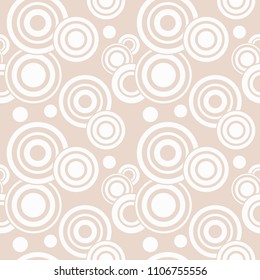 Geometric seamless pattern. Circles