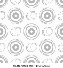 Geometric seamless pattern. Circles