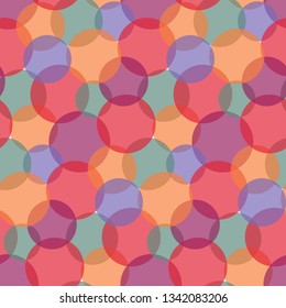 Geometric seamless pattern with circles.
