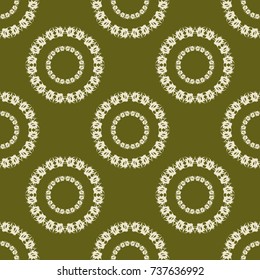 Geometric seamless pattern. Circles
