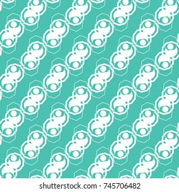 Geometric seamless pattern. Circles