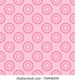 Geometric seamless pattern. Circles