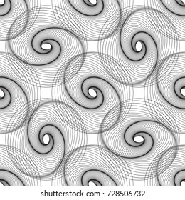 Geometric seamless pattern circles and lines in space.